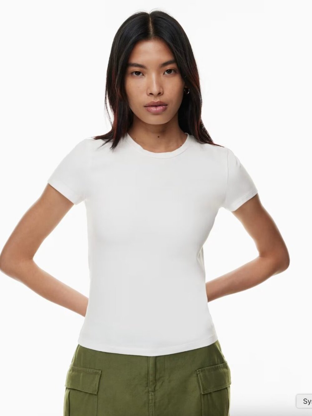 Aritzia TNA Hold-It™ Ortiz T-Shirt White, Size Small